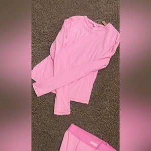 NWT - SKIMS - Limited Edition BUBBLEGUM PINK- Long Sleeve T-Shirt